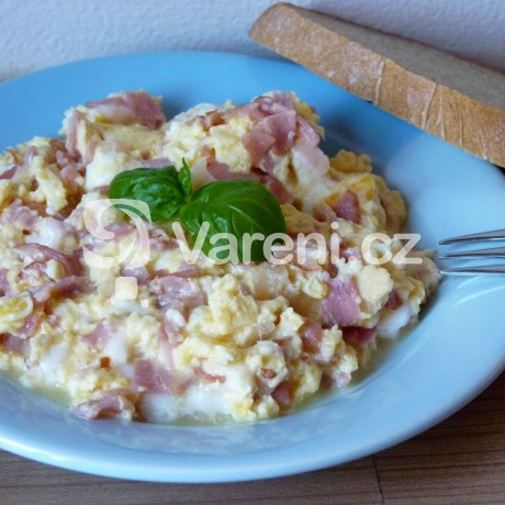 Míchaná vejce se smetanou