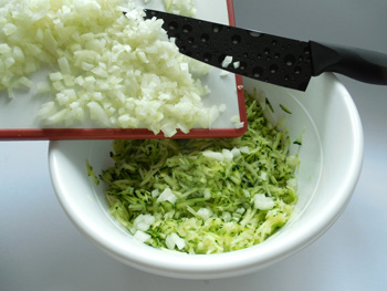 Slaný cuketový koláč