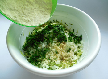 Slaný cuketový koláč