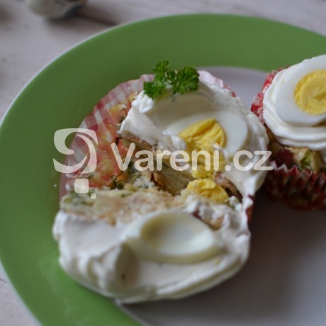 Slané velikonoční cupcakes