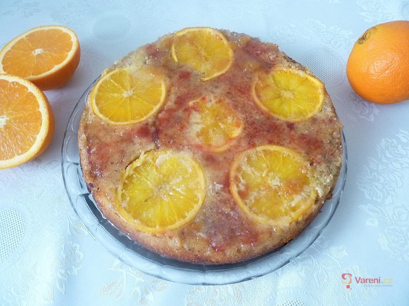 Recept na obrácený pomerančový koláč krok za krokem