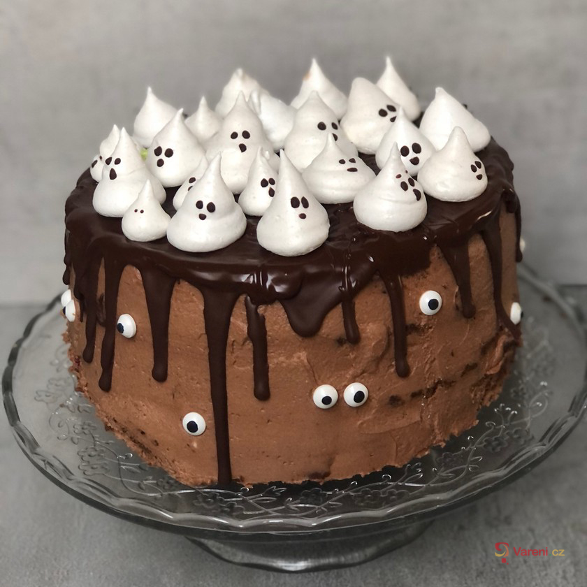 Halloweenský dort s překvapením krok za krokem