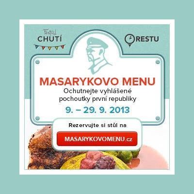 Kuchařka Masarykovo menu 2013