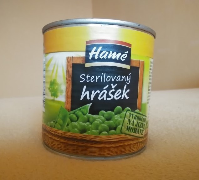 Kuchařka hrášek sterilovaný a mražený