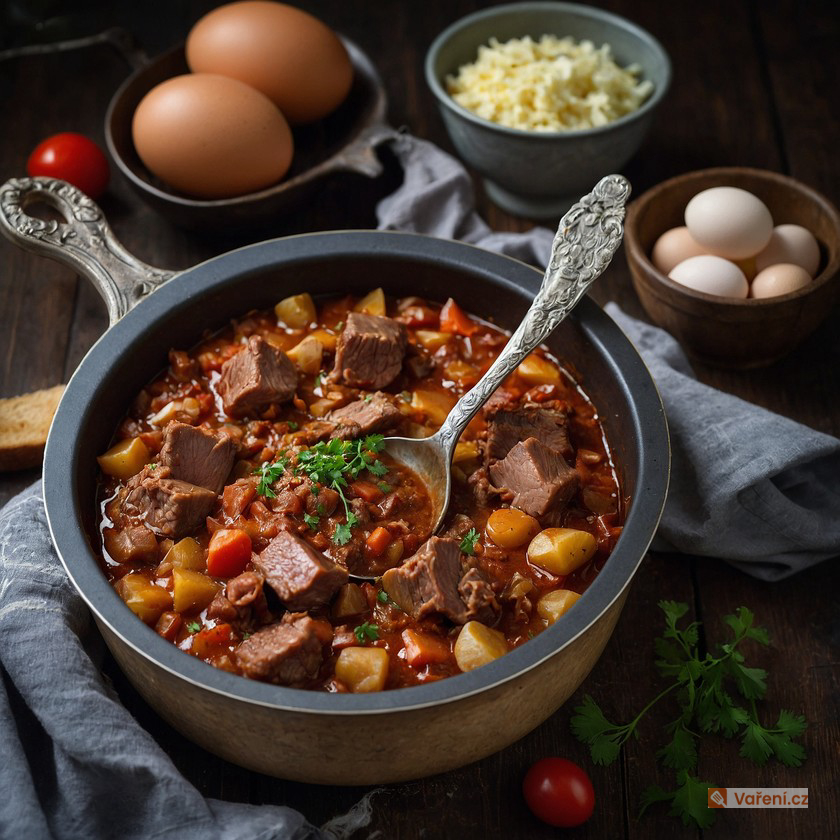 Zabijačkový guláš ze Středních Čech