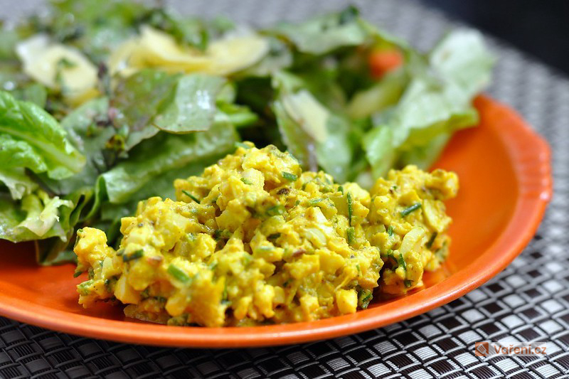 Vajíčková pomazánka se zeleninou 2