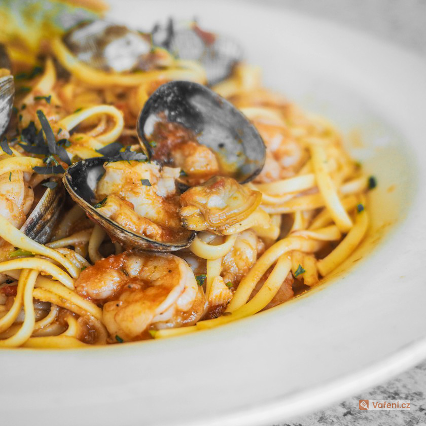 Špagety s mušlemi