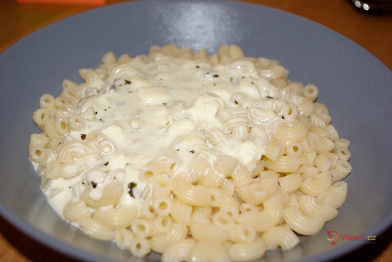 Sýrová omáčka s česnekem a bazalkou - fotografie 2