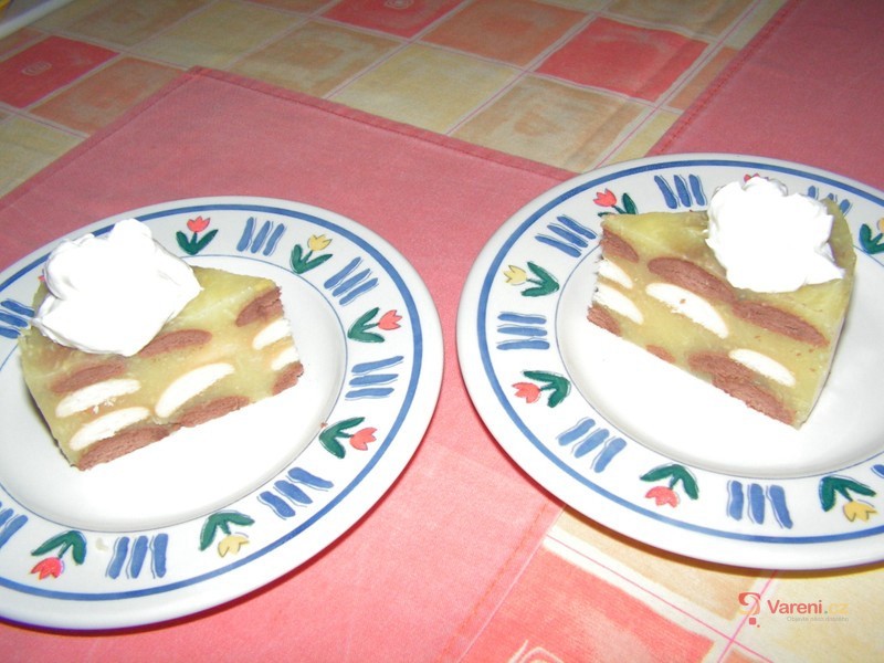 Nepečený dort s jablkovým pudinkem - fotografie 2