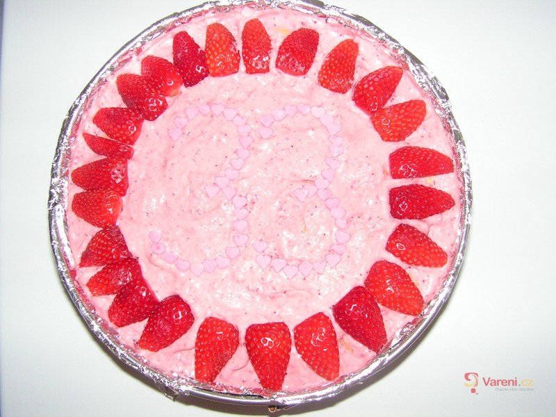 Tvarohový nepečený dort - fotografie 3