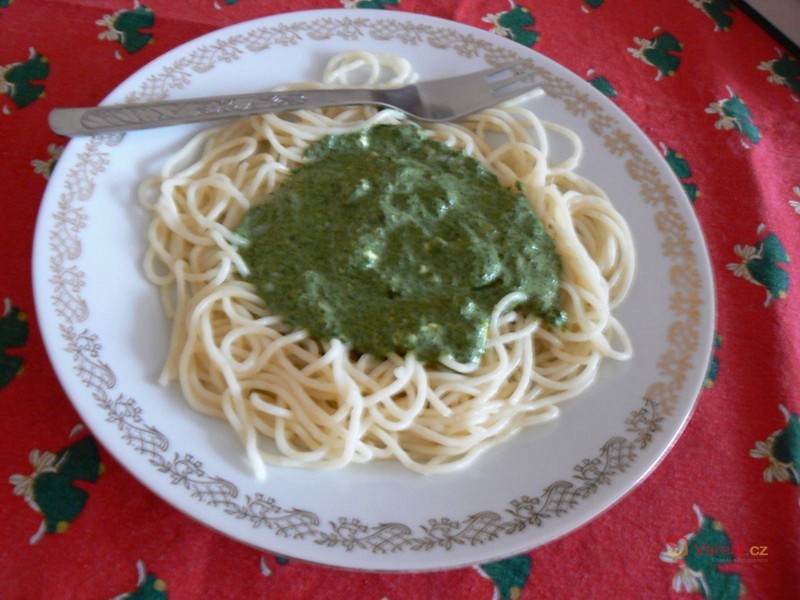 Těstoviny se špenátem - fotografie 2