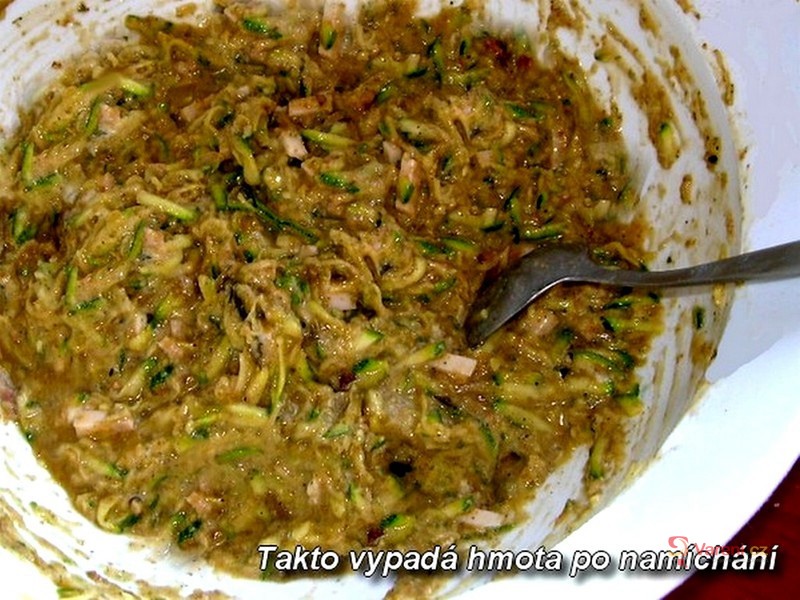 Cuketové bramboráky s lilkem - fotografie 3