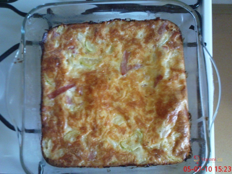 Cuketa zapečená se šunkou - fotografie 3