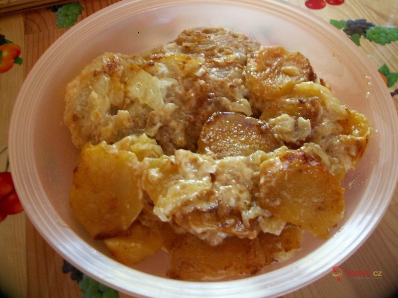 Zapečená krkovice s brambory - fotografie 3
