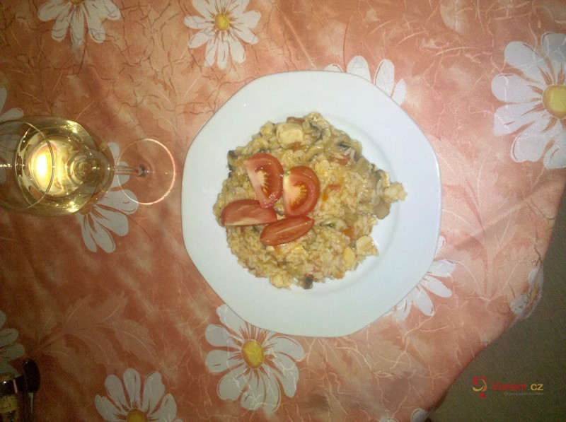 Rizoto s rajčaty a žampiony - fotografie 2