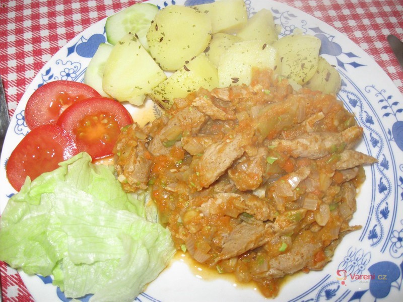 Sójové maso v zeleninovém pyré - fotografie 3