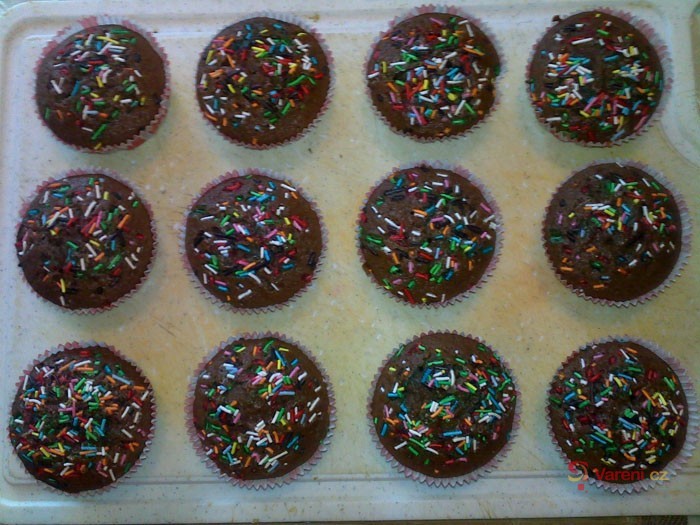 Kakaovo-banánové muffiny - fotografie 4