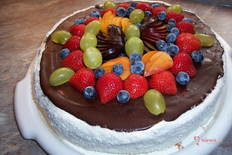 Exotický jogurtový dort - fotografie 3