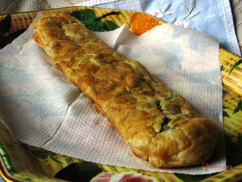 Závin s čerstvým špenátem - fotografie 2