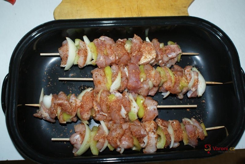 Kuřecí špíz s uzeným - fotografie 2