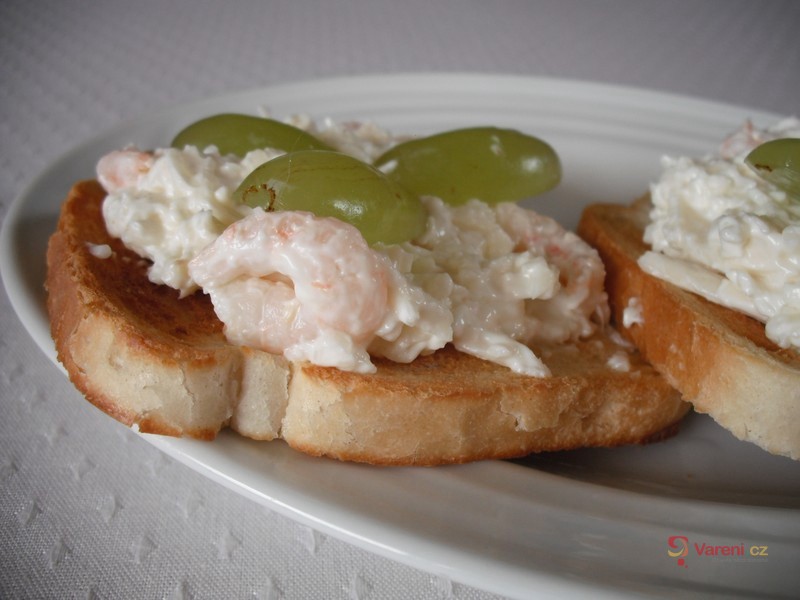 Sýrová pomazánka s krevetami - fotografie 3