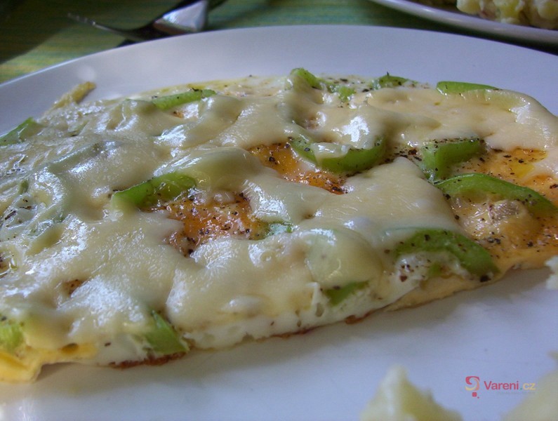 Vegetariánská vaječná omeleta 