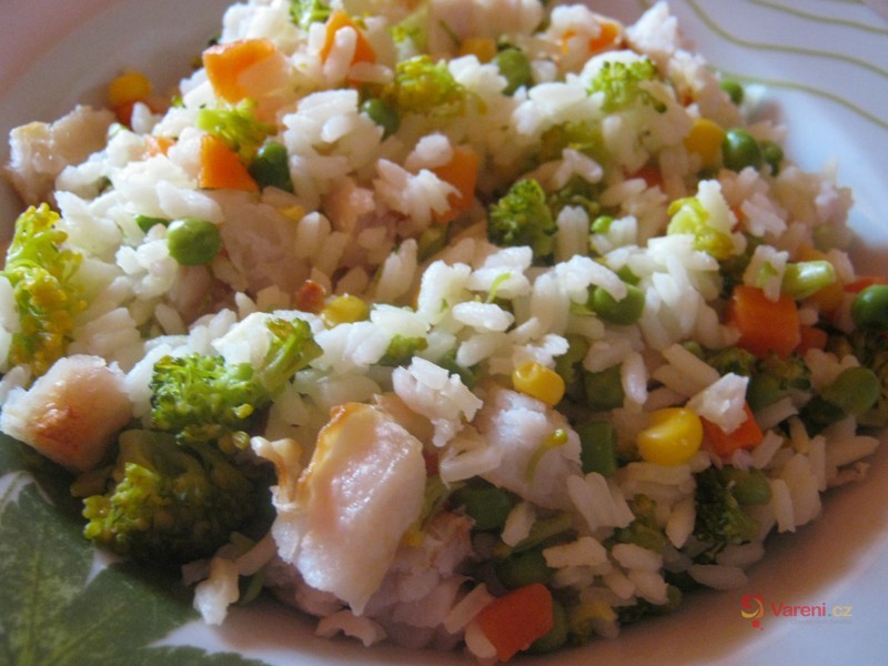 Zeleninové rizoto s treskou
