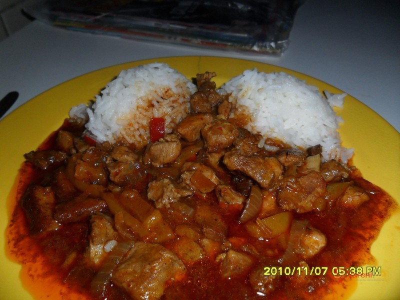 Vepřové maso ve sladkokyselé omáčce - fotografie 2