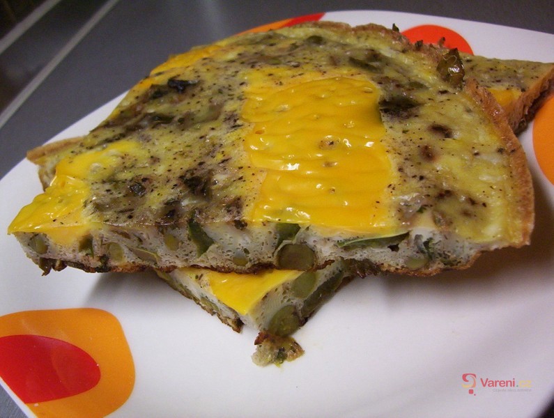 Paprikovo-hrášková omeleta