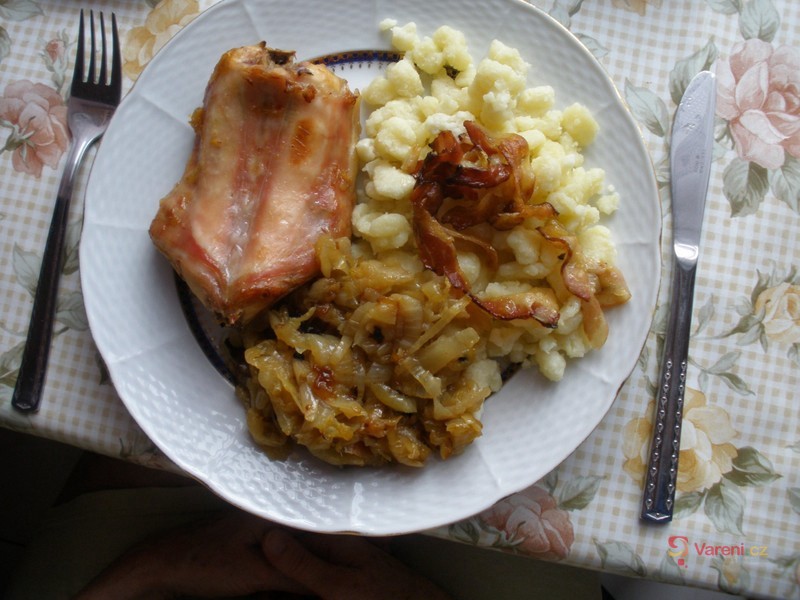 Králičí hřbet na cibuli - fotografie 2