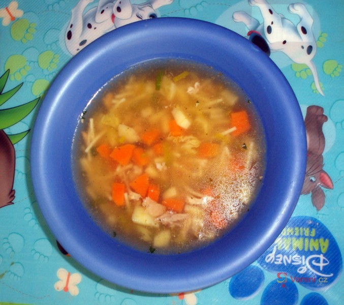 Kuřecí vývar s domácími nudlemi - fotografie 3
