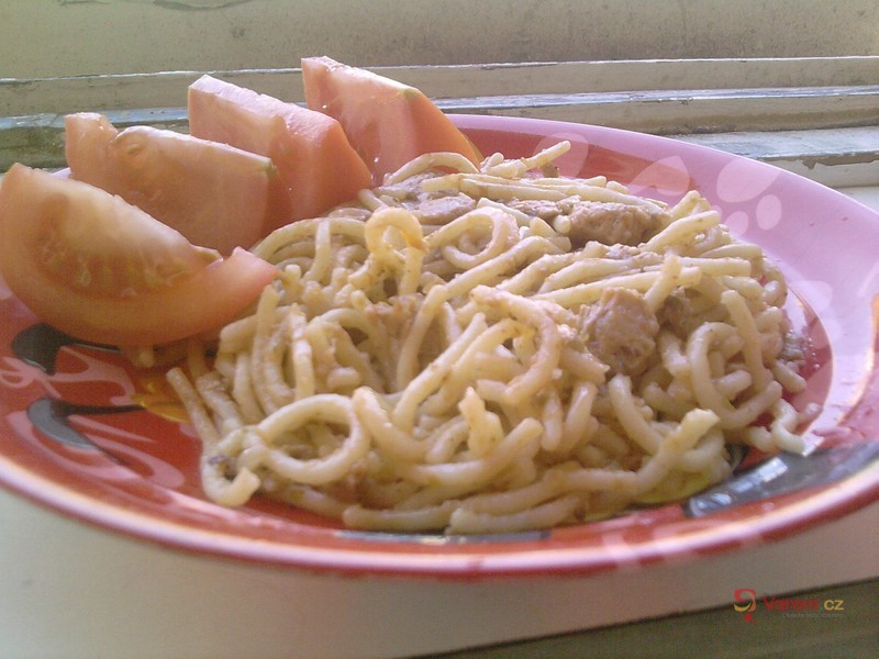 Levné těstoviny s omáčkou ze sóji - fotografie 2