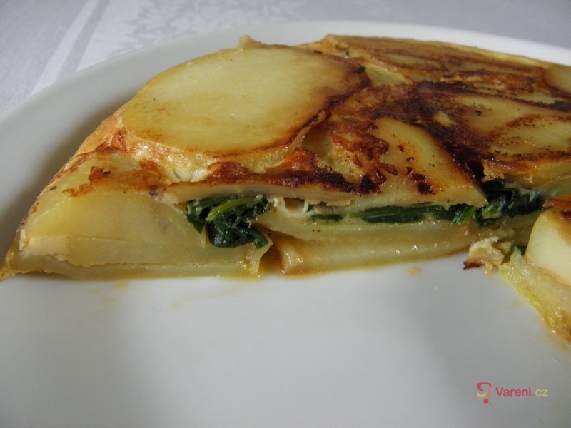 Bramborová placka se špenátem  - fotografie 3