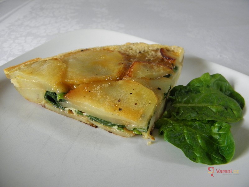 Bramborová placka se špenátem  - fotografie 2