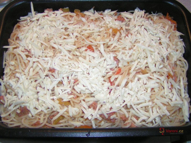 Rychlé zapečené špagety - fotografie 4