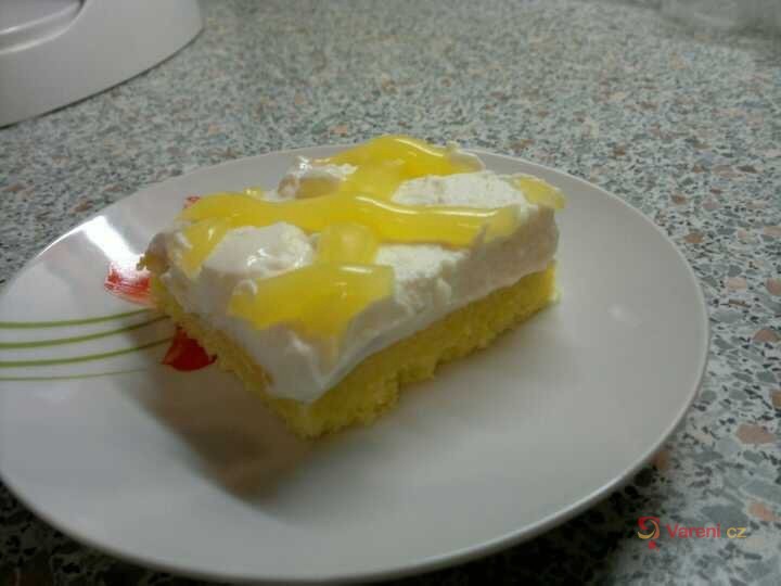 Jogurtový dezert se šlehačkou a pudinkovou mřížkou - fotografie 2