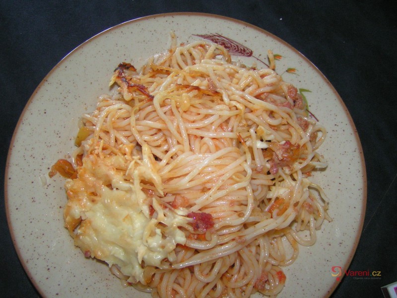 Rychlé zapečené špagety - fotografie 5