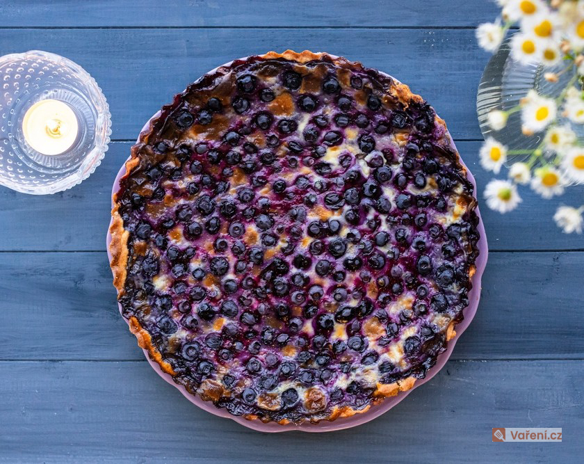 Borůvkový bleskový koláč