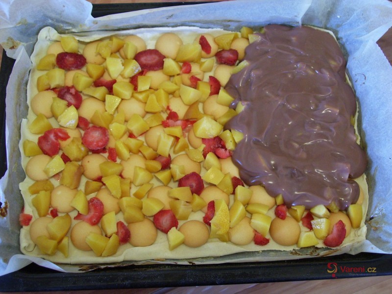 Listový koláč s ovocem - fotografie 3