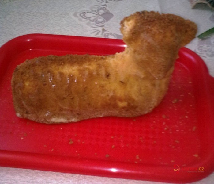 Velikonoční beránek ze šlehačkového těsta - fotografie 3