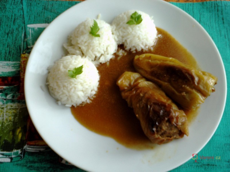 Papriky plněné cuketovou směsí - fotografie 2