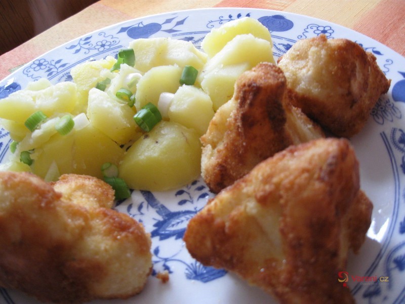 Předpařený smažený květák - fotografie 3