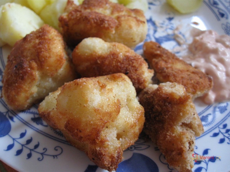 Předpařený smažený květák - fotografie 2