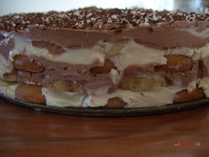 Smetanový dort s banány - fotografie 3