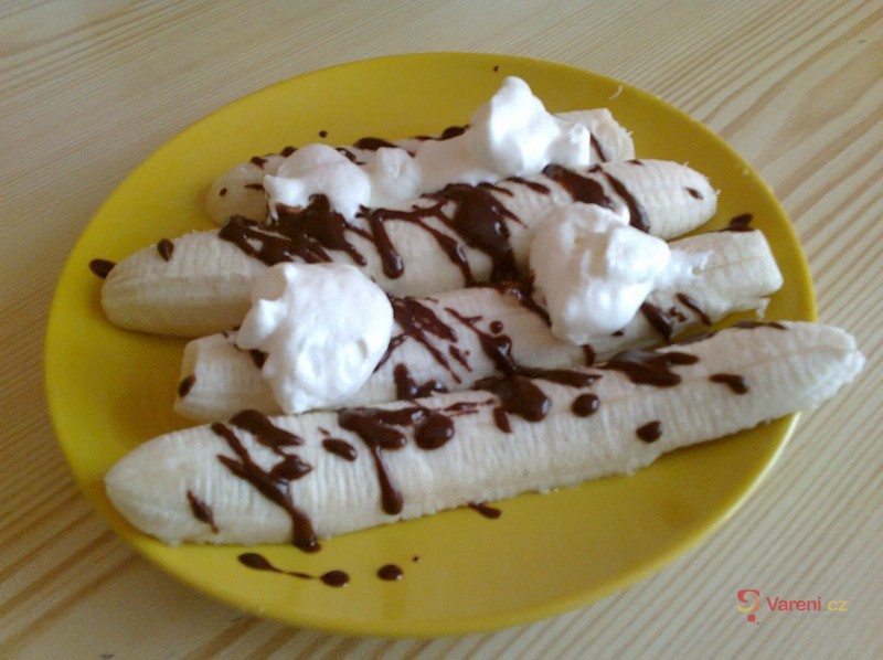 Banány s čokoládou