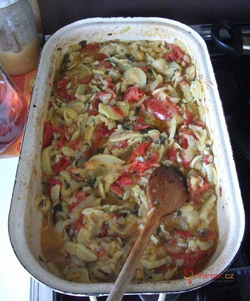 Pečená dýně s rajčaty a paprikou - fotografie 2