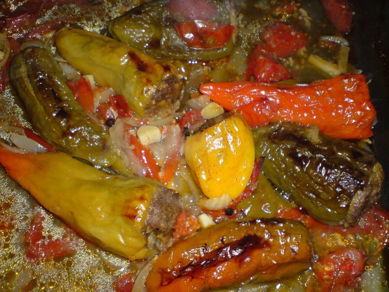 Maminčiny plněné papriky - fotografie 5