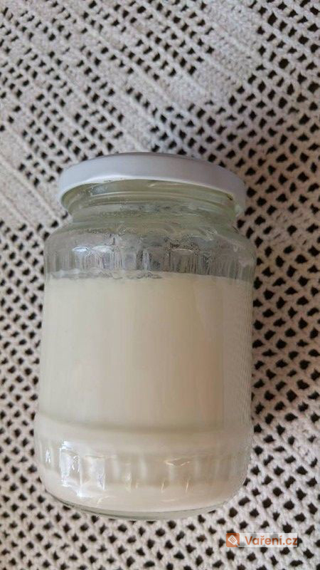Bílý domácí jogurt