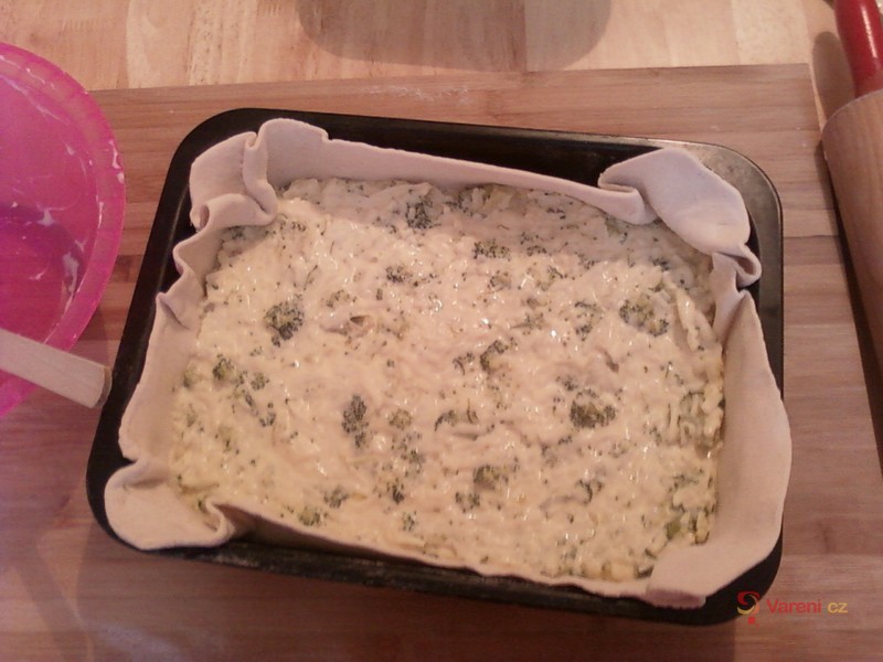 Sýrový brokolicový koláč - fotografie 3