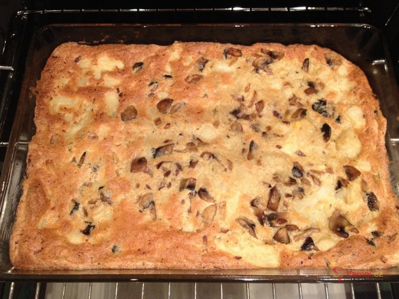 Květákový nákyp s houbami - fotografie 2